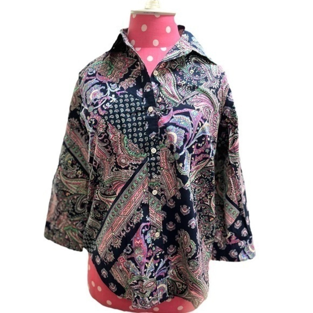 Lauren Ralph Lauren Paisley Printed Top